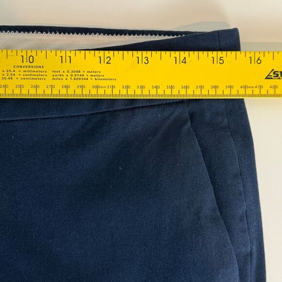 J. Crew Navy Straight Leg Ankle Chinos 2 - Picture 7 of 9